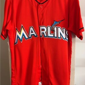 Majestic Miami Marlins Authentic Sewn On Jersey Size 40